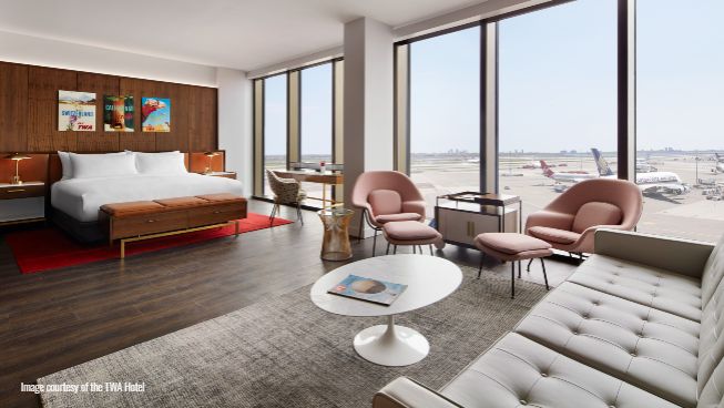 TWA Hotel project using LATICRETE products